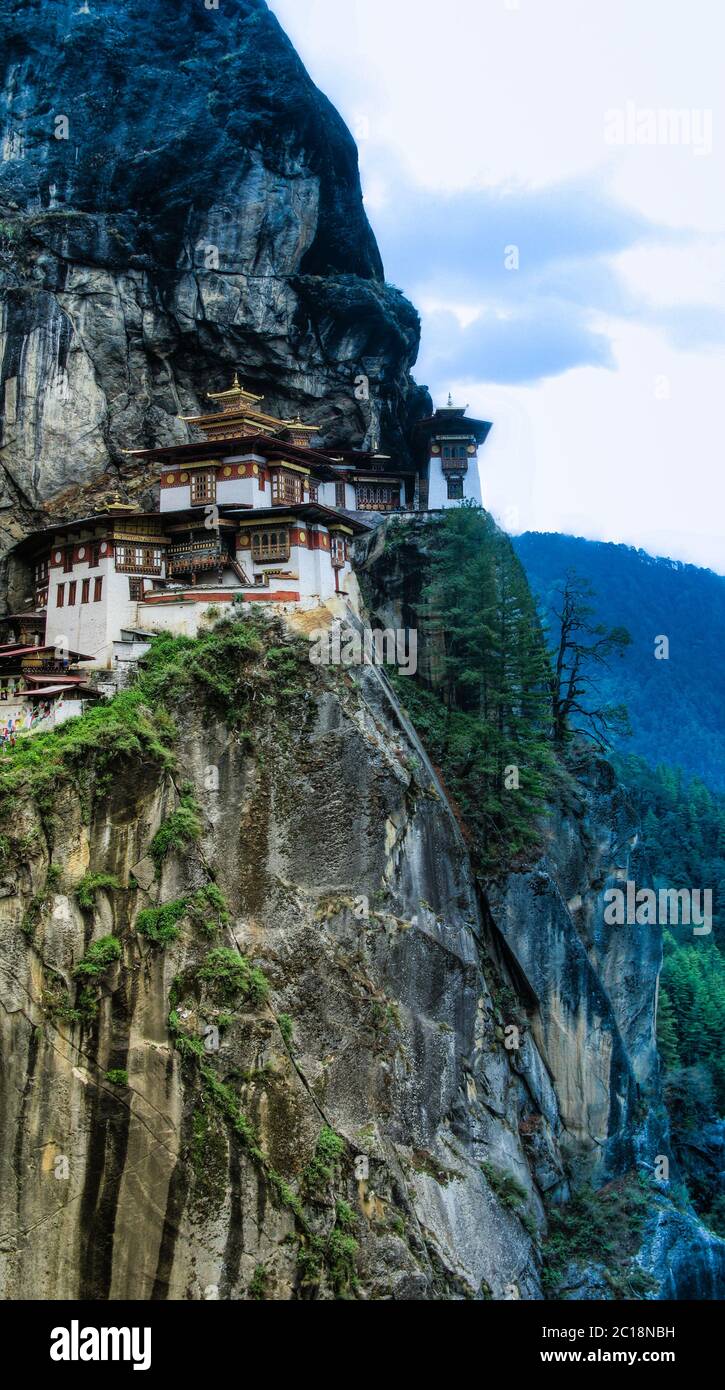 Taktsang lakhang aka tigress nid monastère Bhoutan Banque D'Images