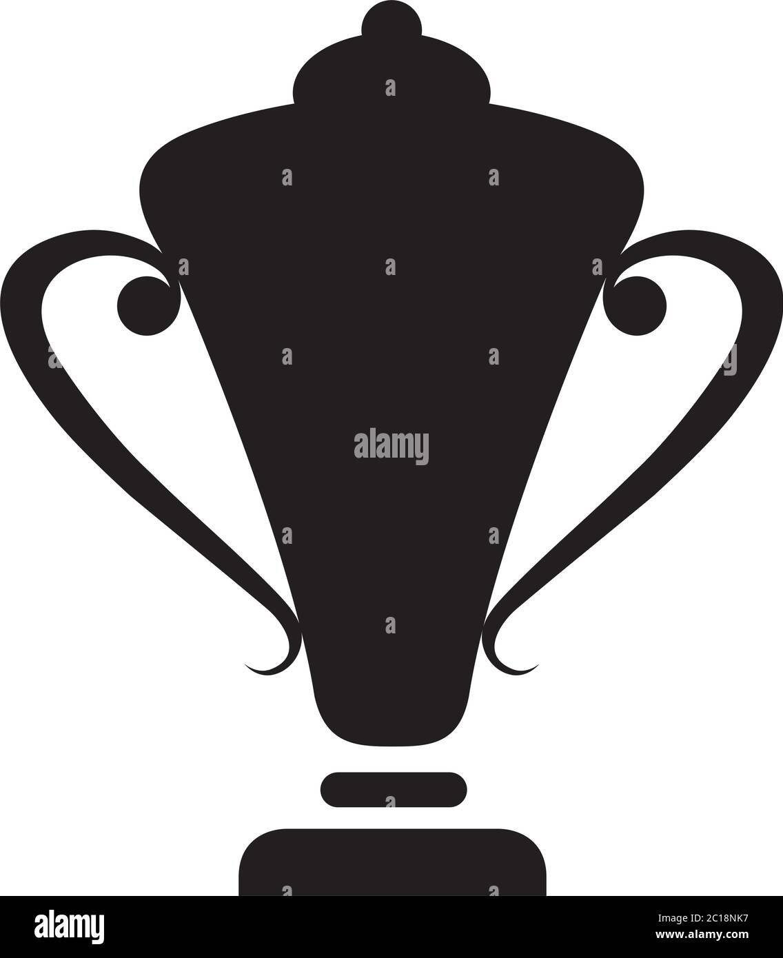 L'icône de style trophée télévision vecteur pour les applications, les sites Web, l'interface utilisateur. Icône noire illustration vectorielle. Illustration de Vecteur
