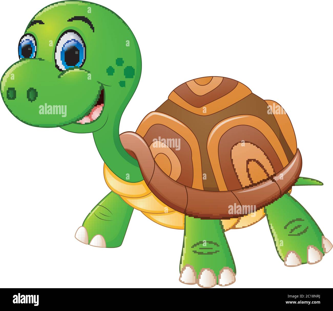Cute cartoon tortue Illustration de Vecteur