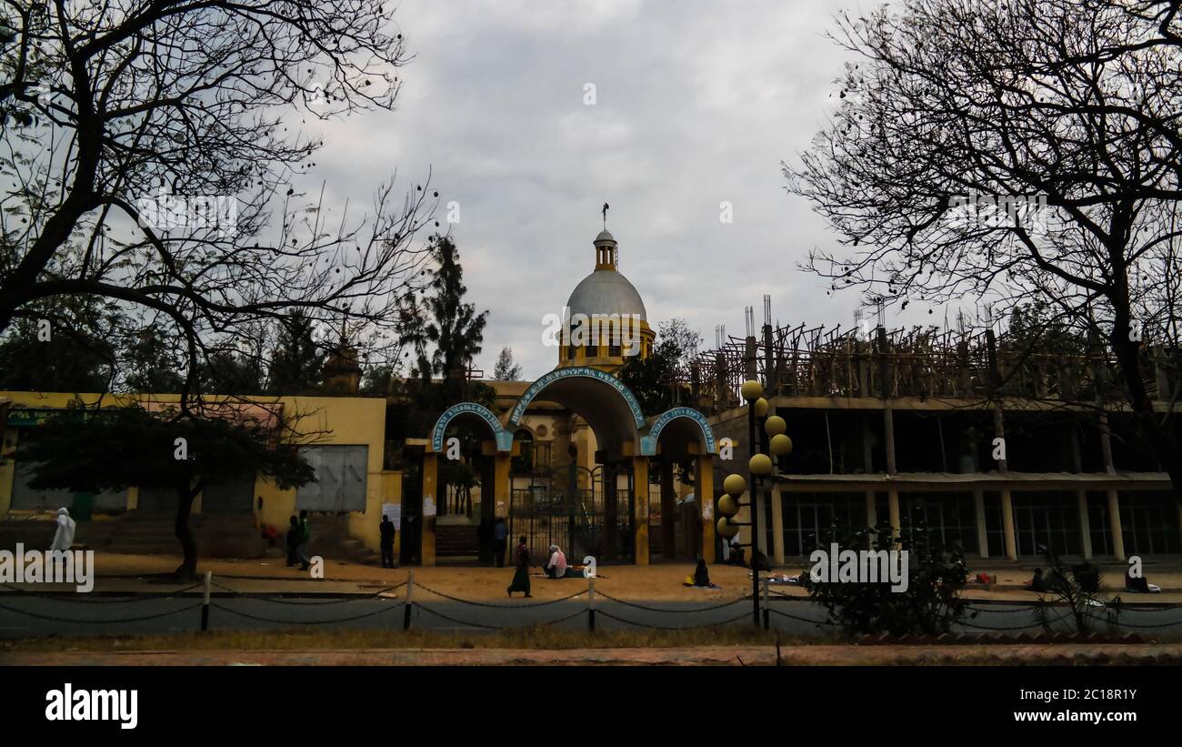 Extérieur de l'église de Ras Makkonen Selassie, Harar, Ethiopie Banque D'Images