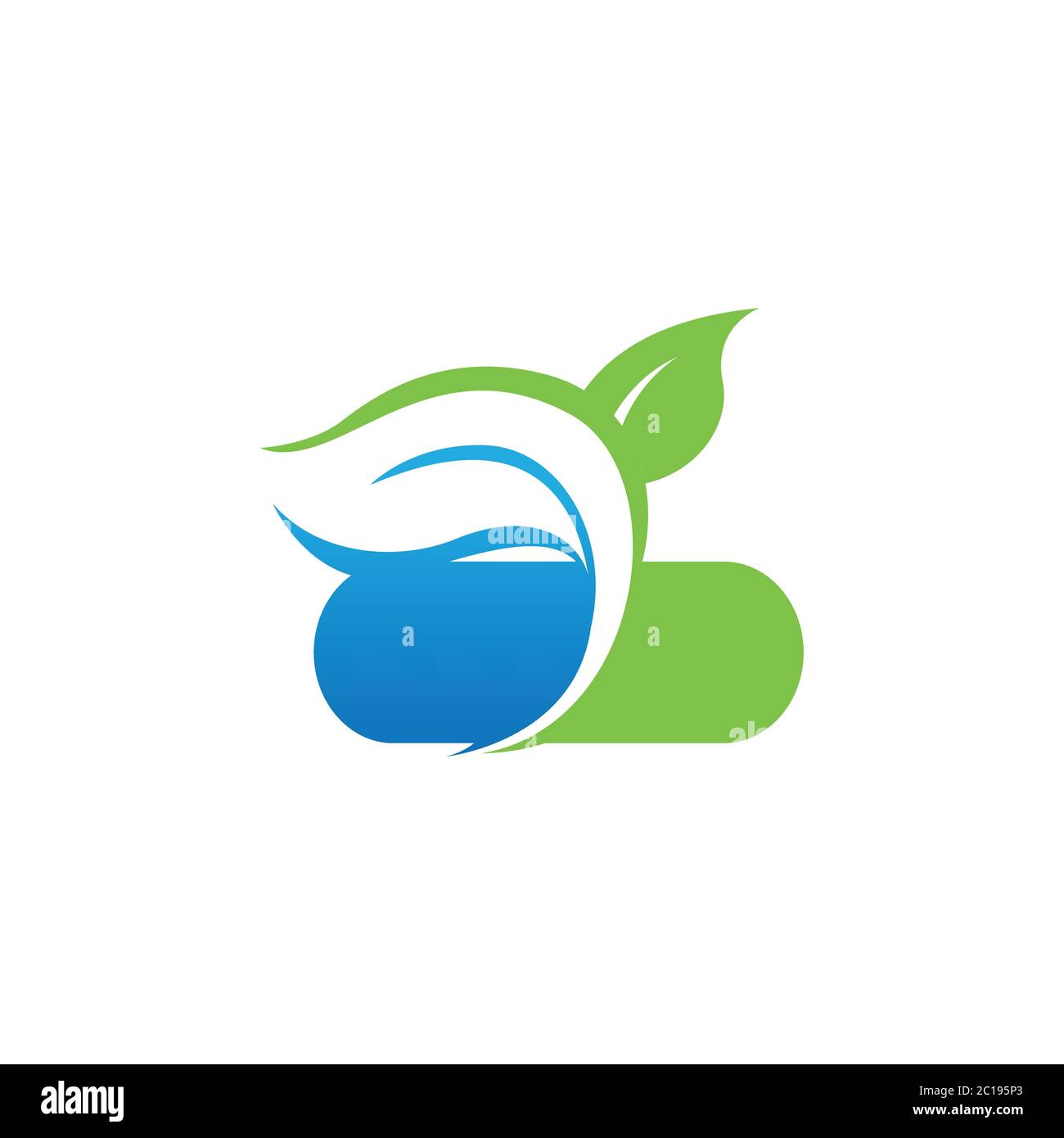 Nature santé fines herbes médecine pharmacie logo design image modèle vectoriel Illustration de Vecteur