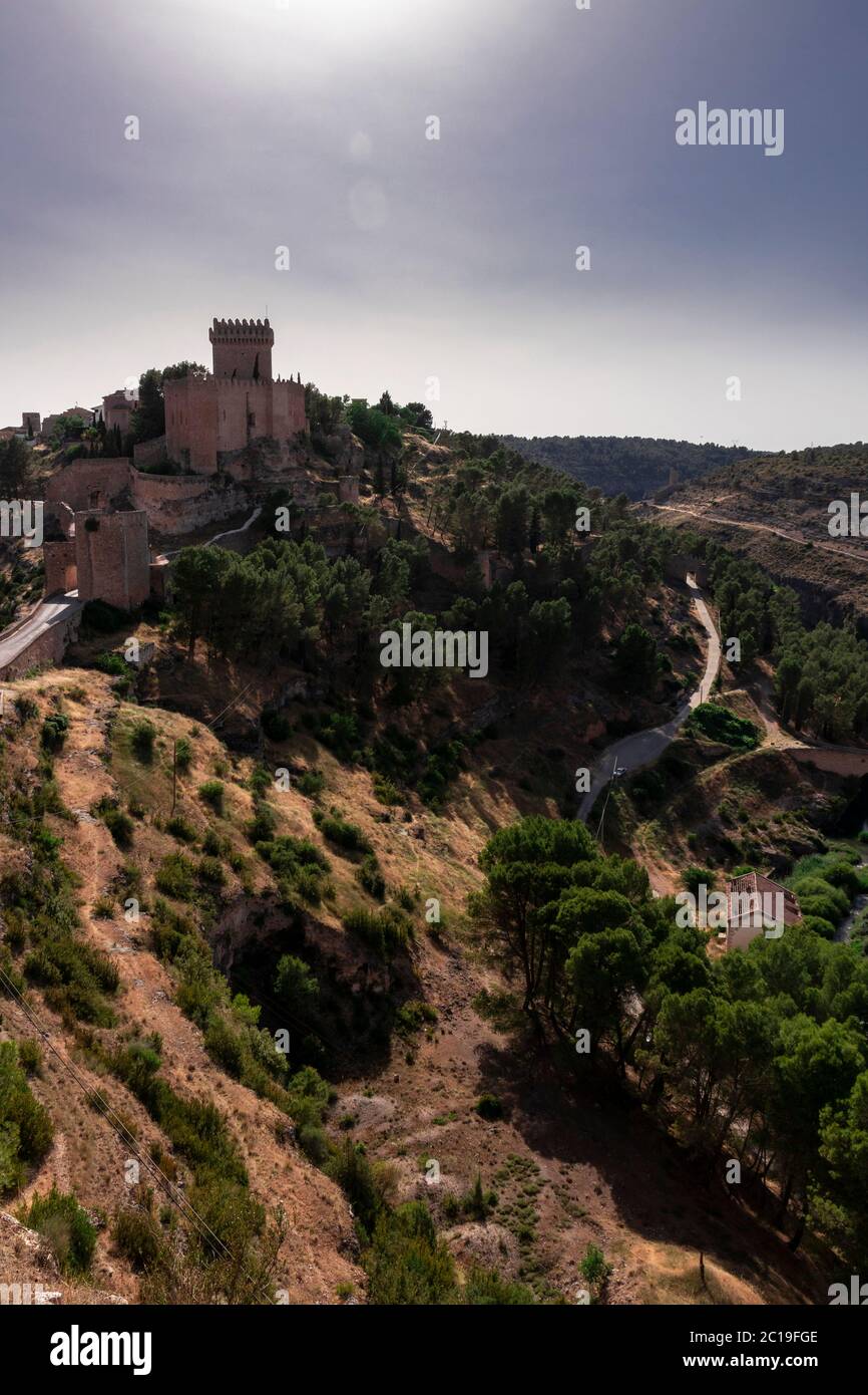 château médiéval dans la ville ancienne d'espagne Banque D'Images