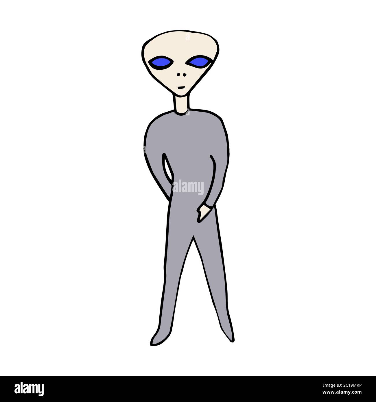 étrangers isolés sur fond blanc, vecteur, main-dessin Illustration de Vecteur
