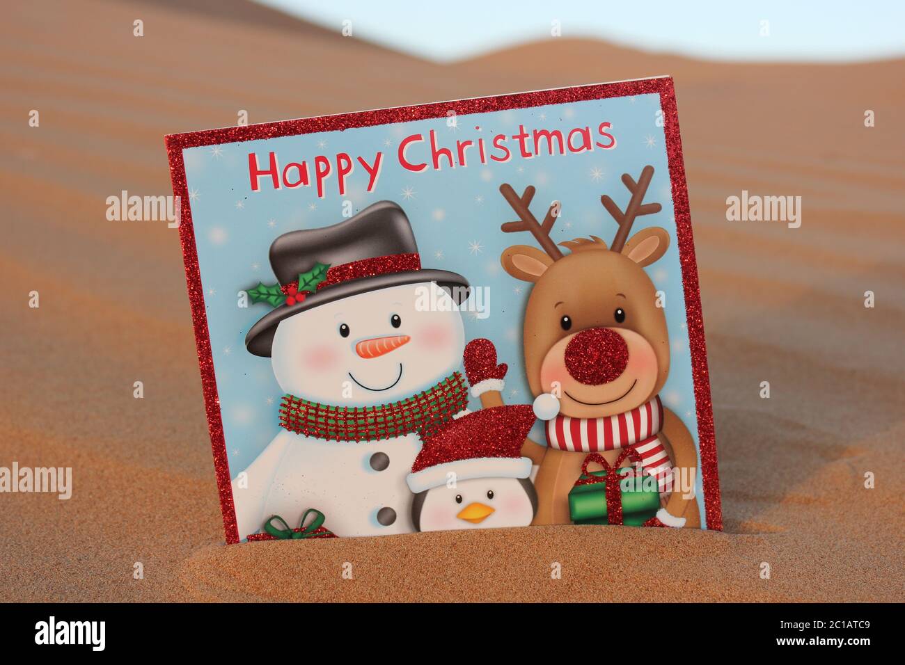 Carte De Vœux De Noel Dans Une Dune De Sable Desertique Joyeux Noel Joyeux Noel Noel Joyeuses Fetes Joyeuses Fetes Bonne Annee Fetes Desert Australie Meridionale Photo Stock Alamy