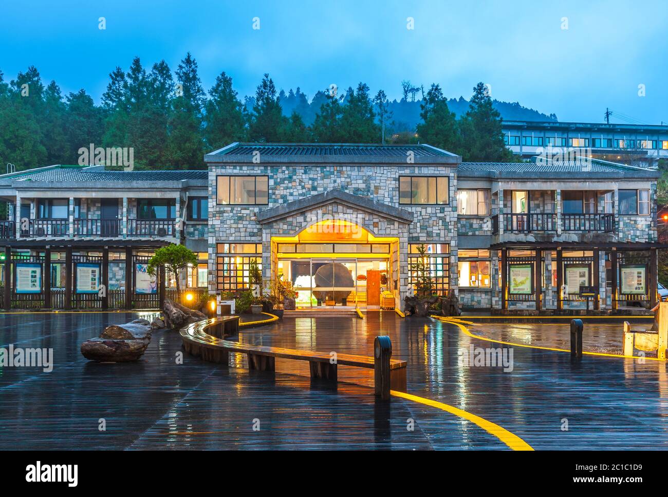 Station de service de la villa Taipingshan à Yilan, taïwan Banque D'Images