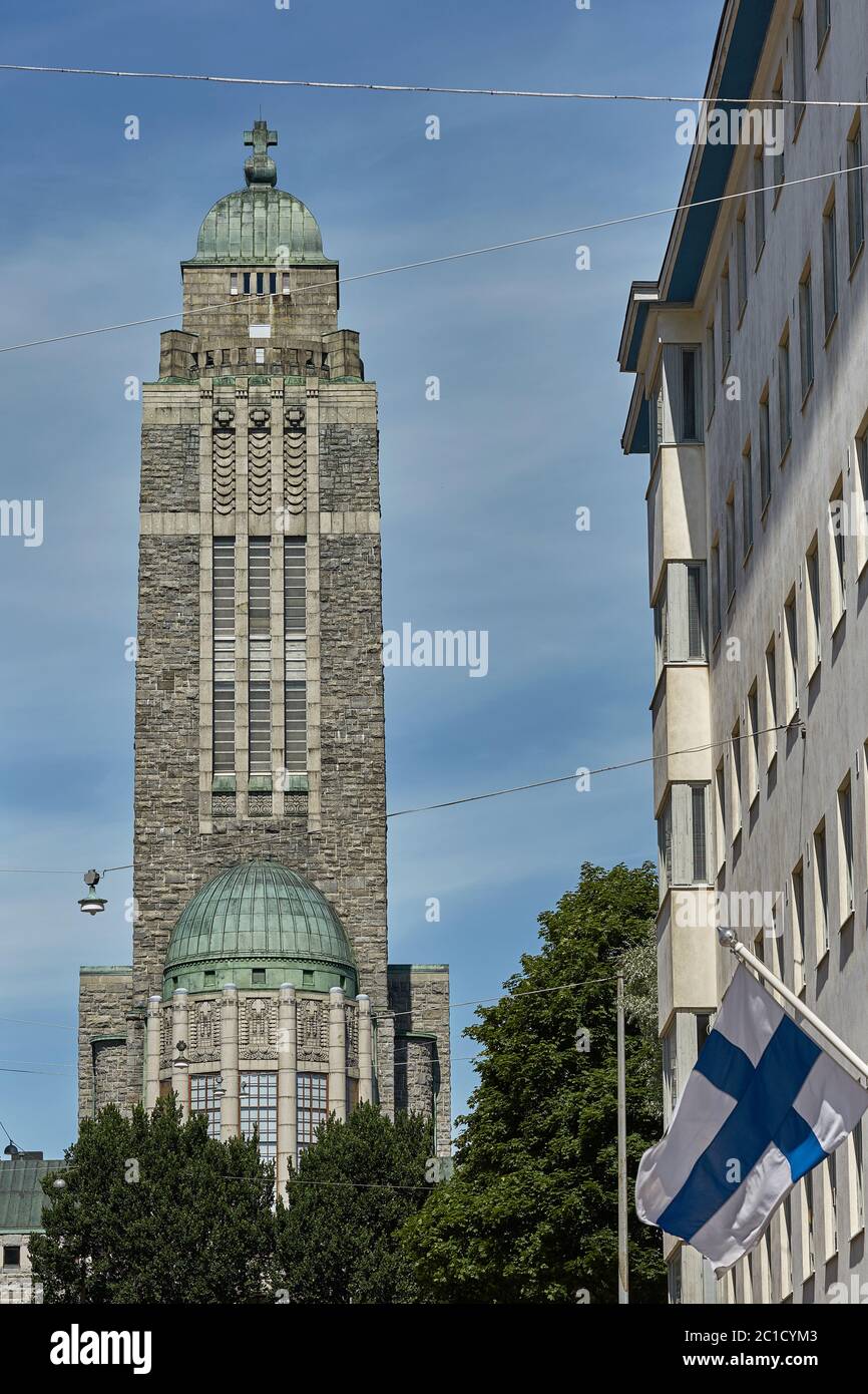 Église luthérienne de Kallio district de Helsinki, Finlande Banque D'Images