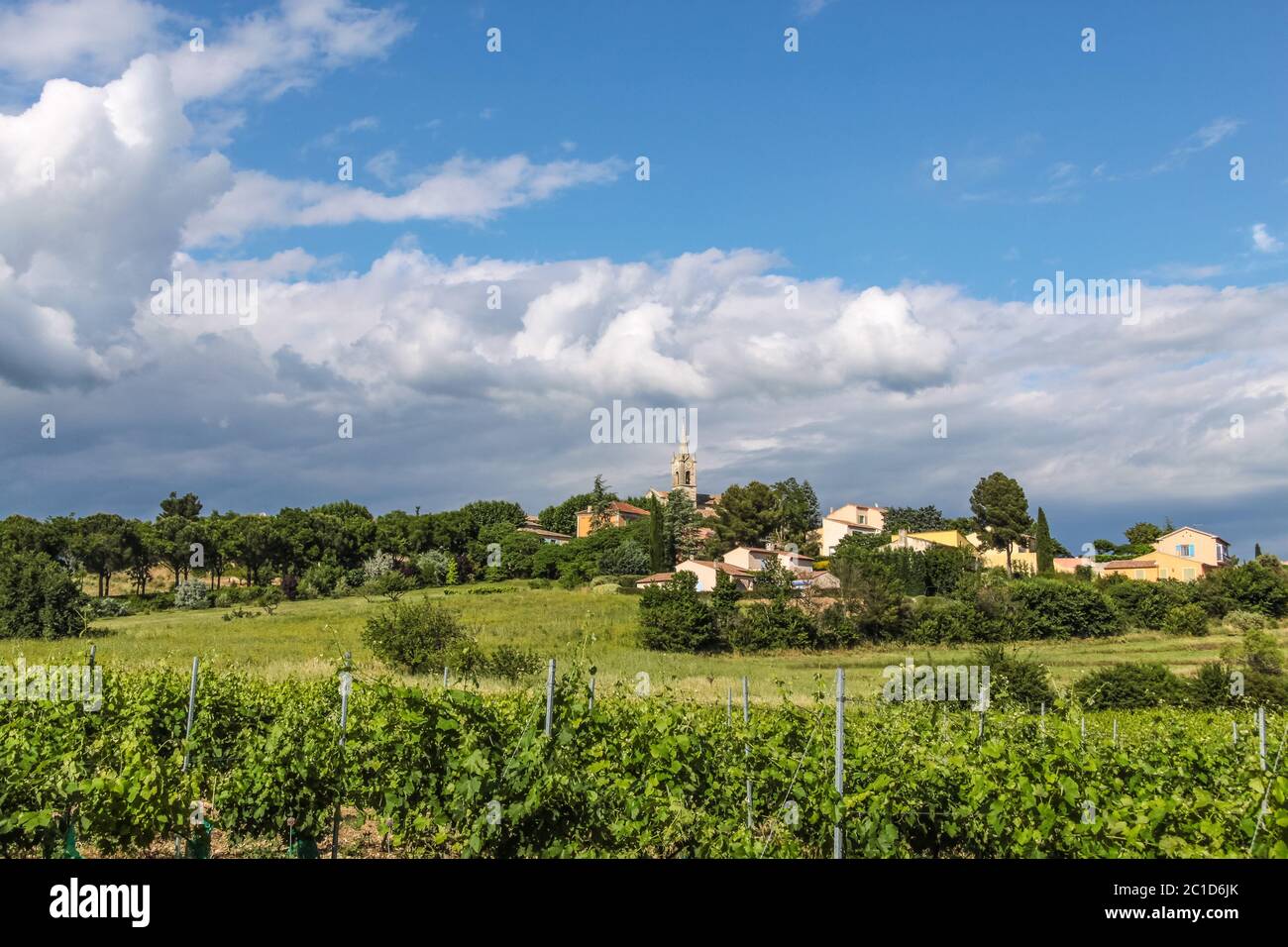 Le village de Villars dans la Provence dans le sud de la France Banque D'Images