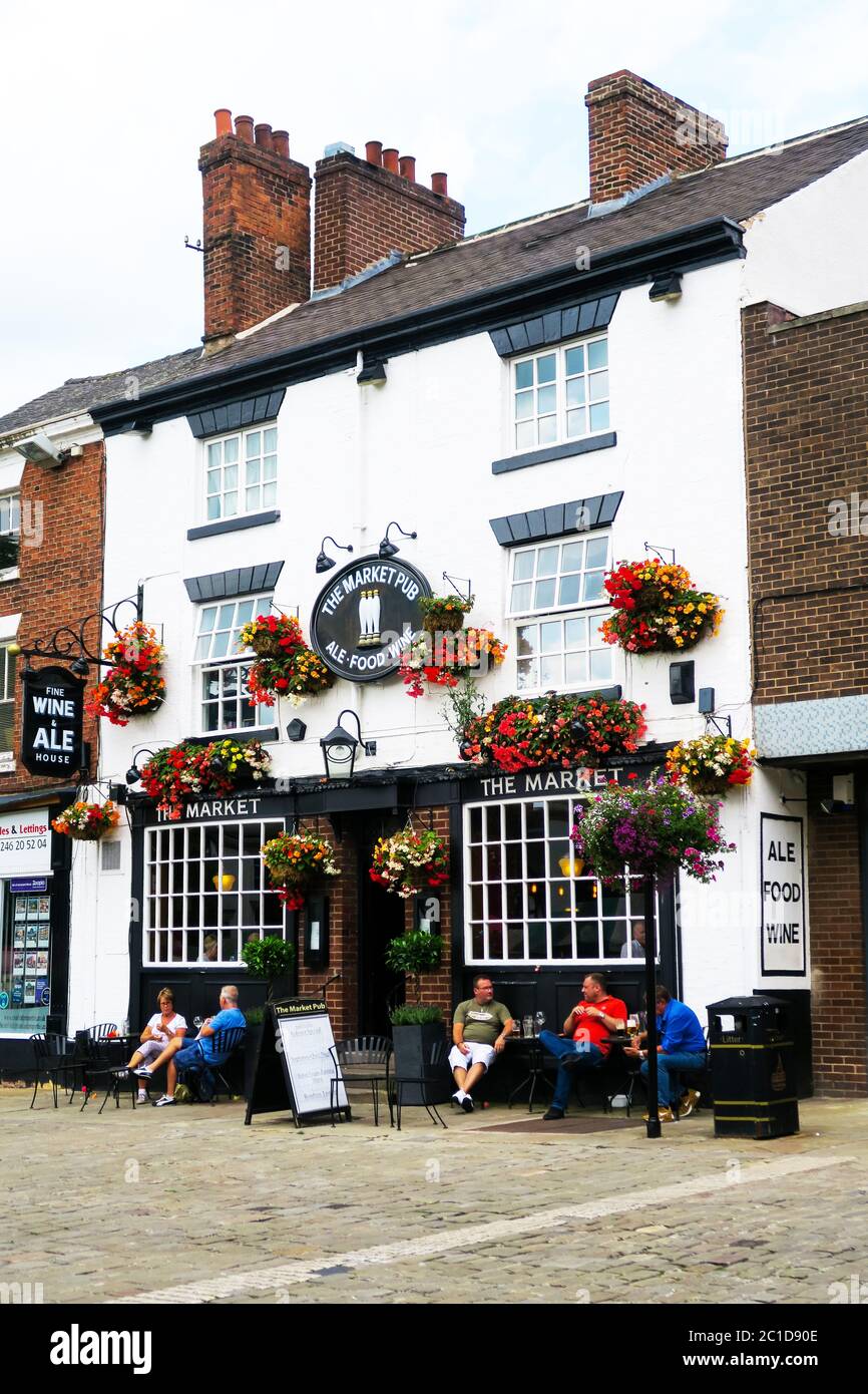 The Market Pub à Chesterfield, Royaume-Uni. Banque D'Images