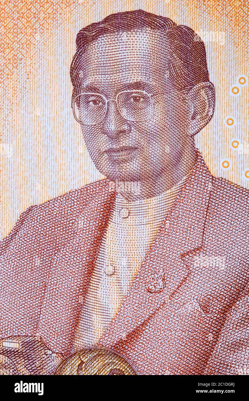 Bhumibol Adulyadej - Rama IX, un portrait Banque D'Images