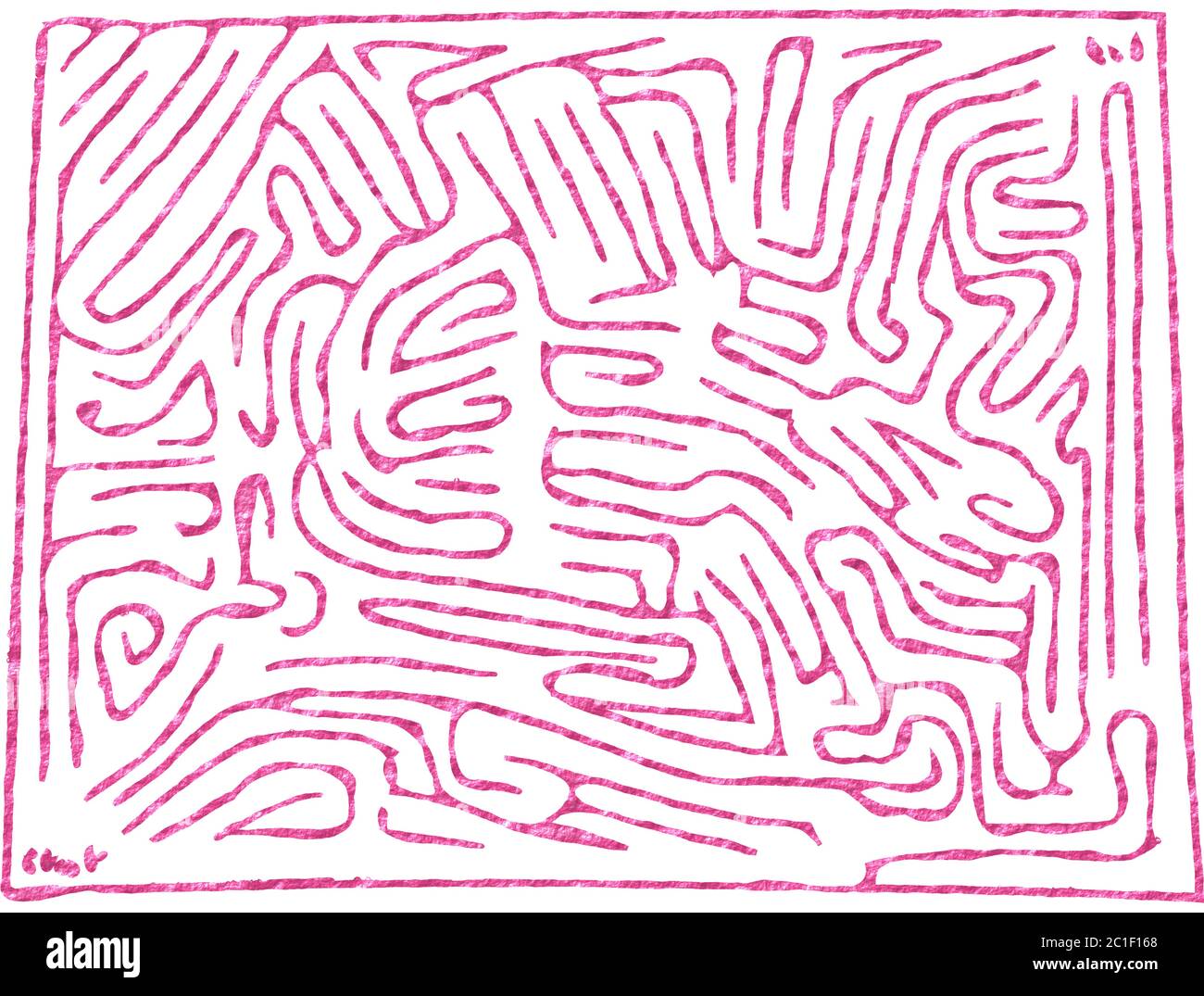 Conception de labyrinthe de couleur razmataaz faite à la main Illustration de Vecteur