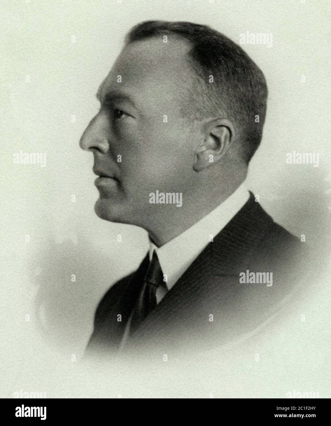 Portrait de George Van Hamel (1880-1964), professeur de droit néerlandais et haut-commissaire de la Société des Nations. 1925 Banque D'Images