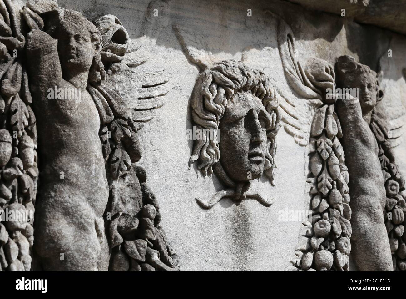 Sarcophage dans les musées archéologiques d'Istanbul, ville d'Istanbul, Turquie Banque D'Images