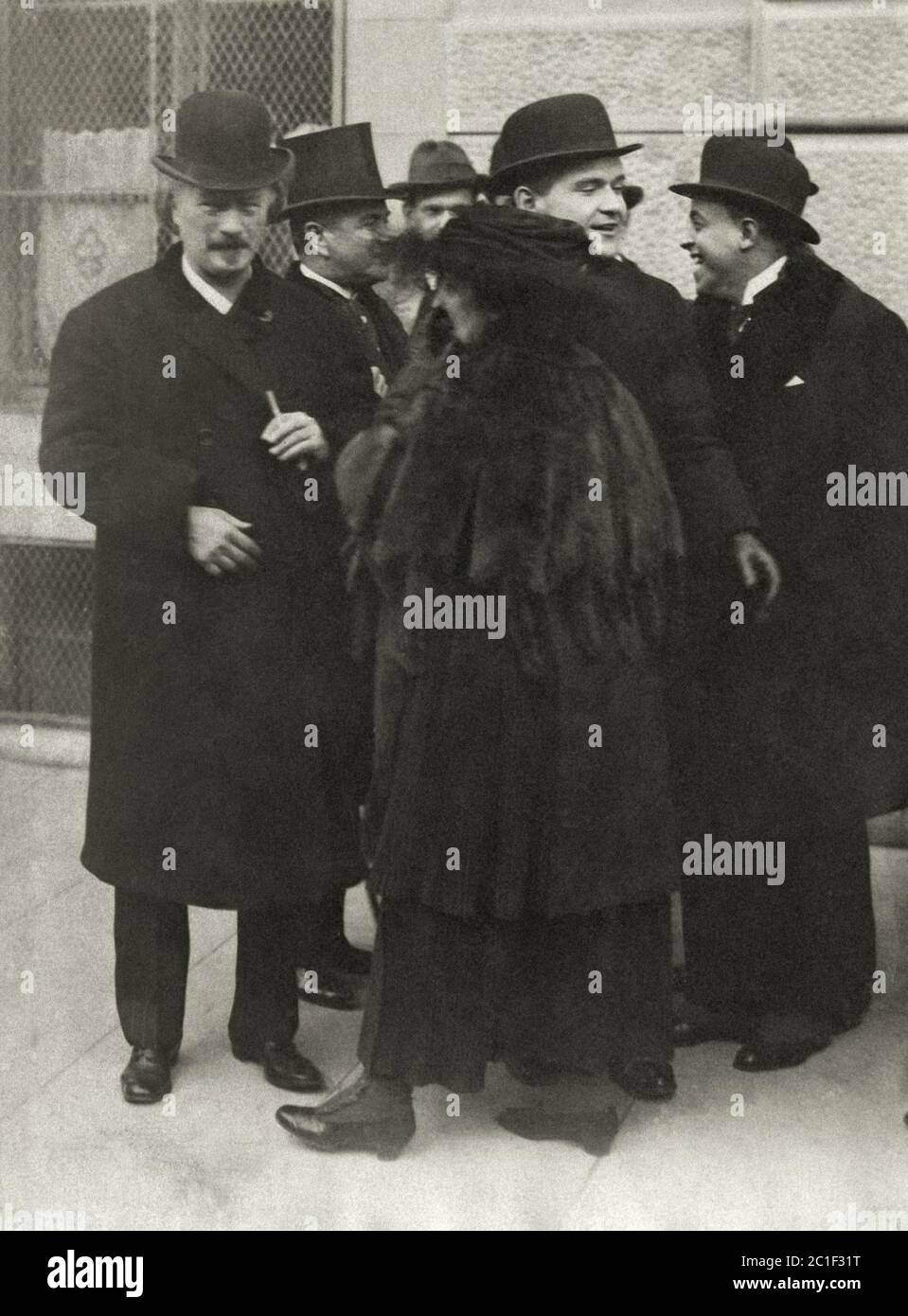 1920: Première réunion de la Société des Nations à Genève. Sur la photo, la délégation polonaise dirigée par Ignacy Jan Paderewski (1860-1941), un pianiste célèbre Banque D'Images