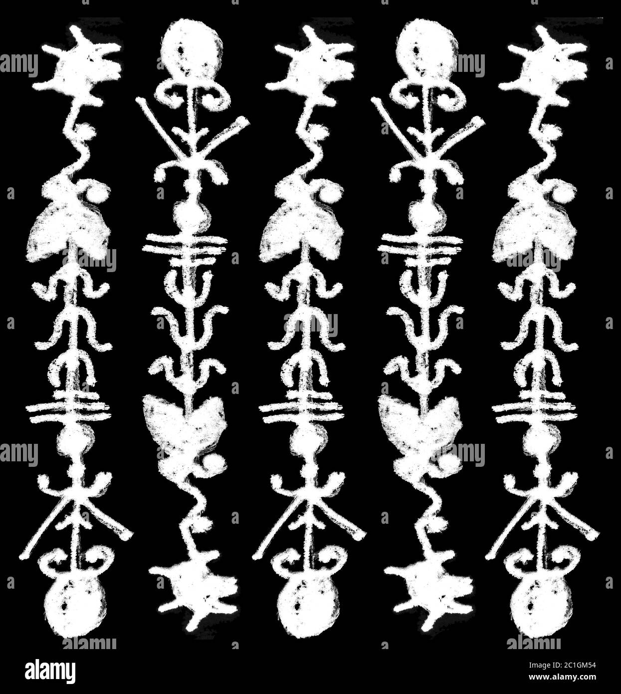 Symboles ethniques Schéma sans couture Banque D'Images