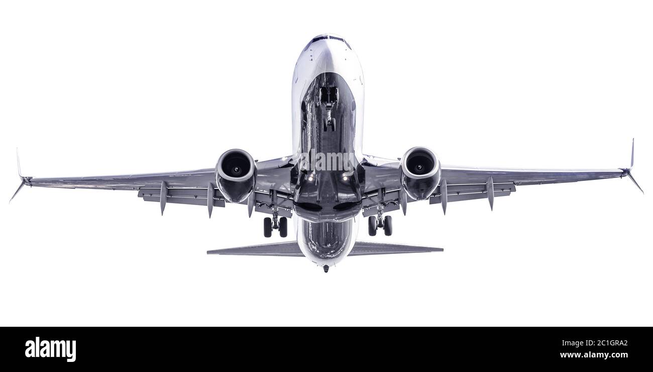 avion isoalté sur fond blanc Banque D'Images
