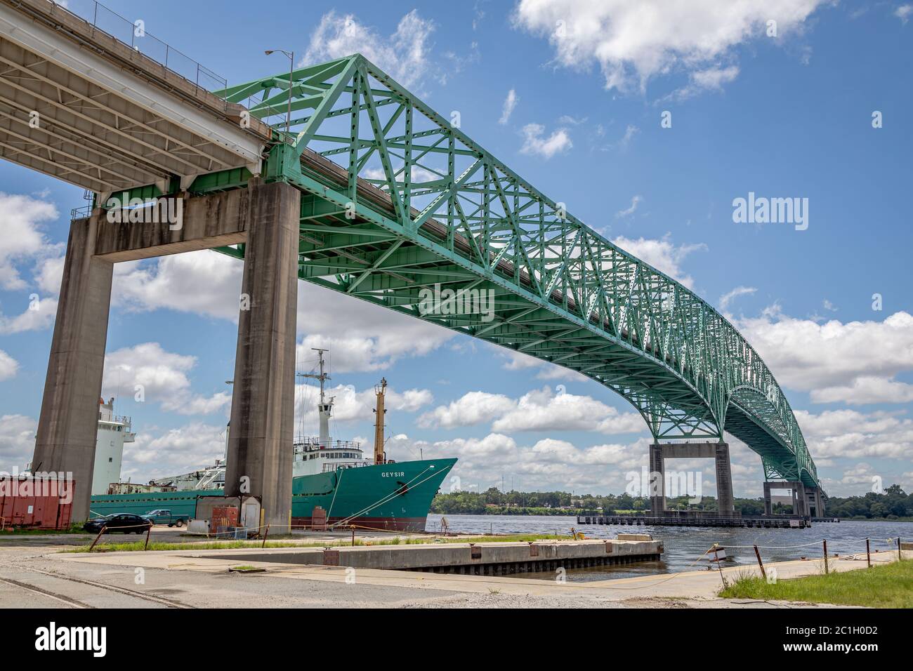 Vue sur le chantier naval Banque D'Images