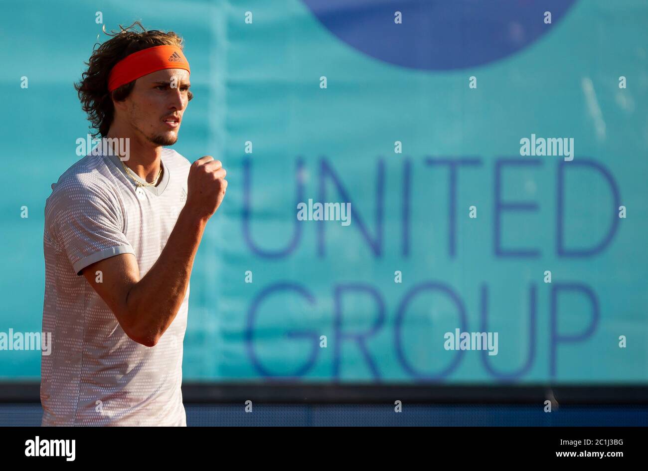 BELGRADE, SERBIE - 13 JUIN : lors de l'exposition de charité Adria Tour organisée par Novak Djokovic le 13 juin 2020 à Belgrade, Serbie. (Photo de Nikola Krstic/MB Media/Getty Images) Banque D'Images