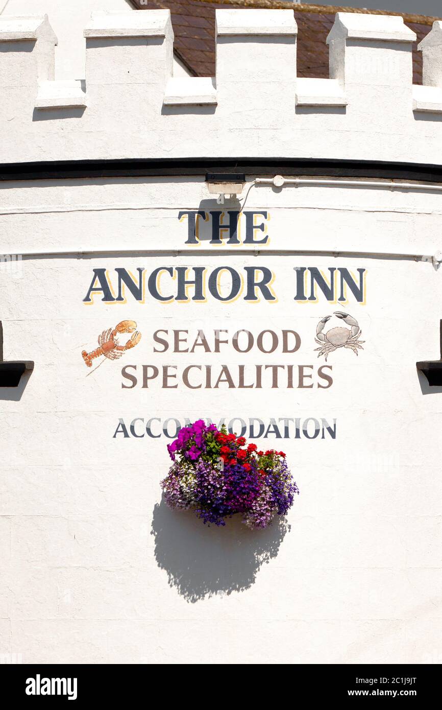 The Anchor Inn, High Street, Burton Bradstock, Bridport, Dorset. Banque D'Images