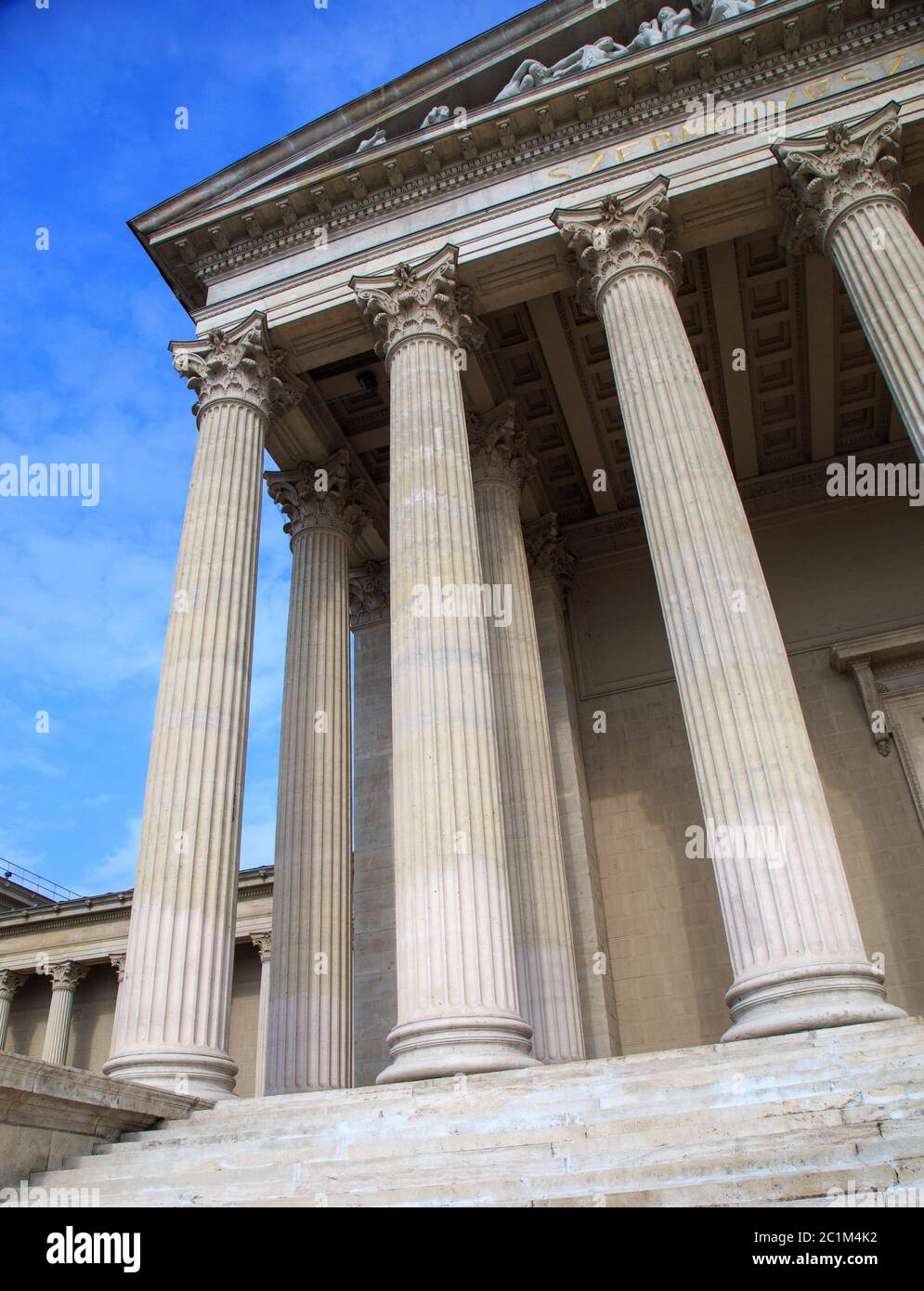 Ancienne colonne de palais de justice de justice Banque D'Images