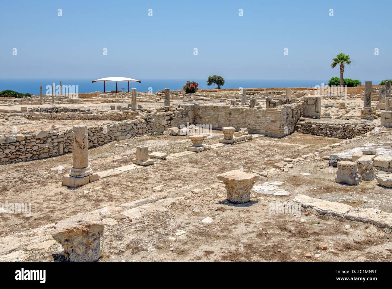 Ruines de l'ancienne ville de Kourion à Chypre Banque D'Images