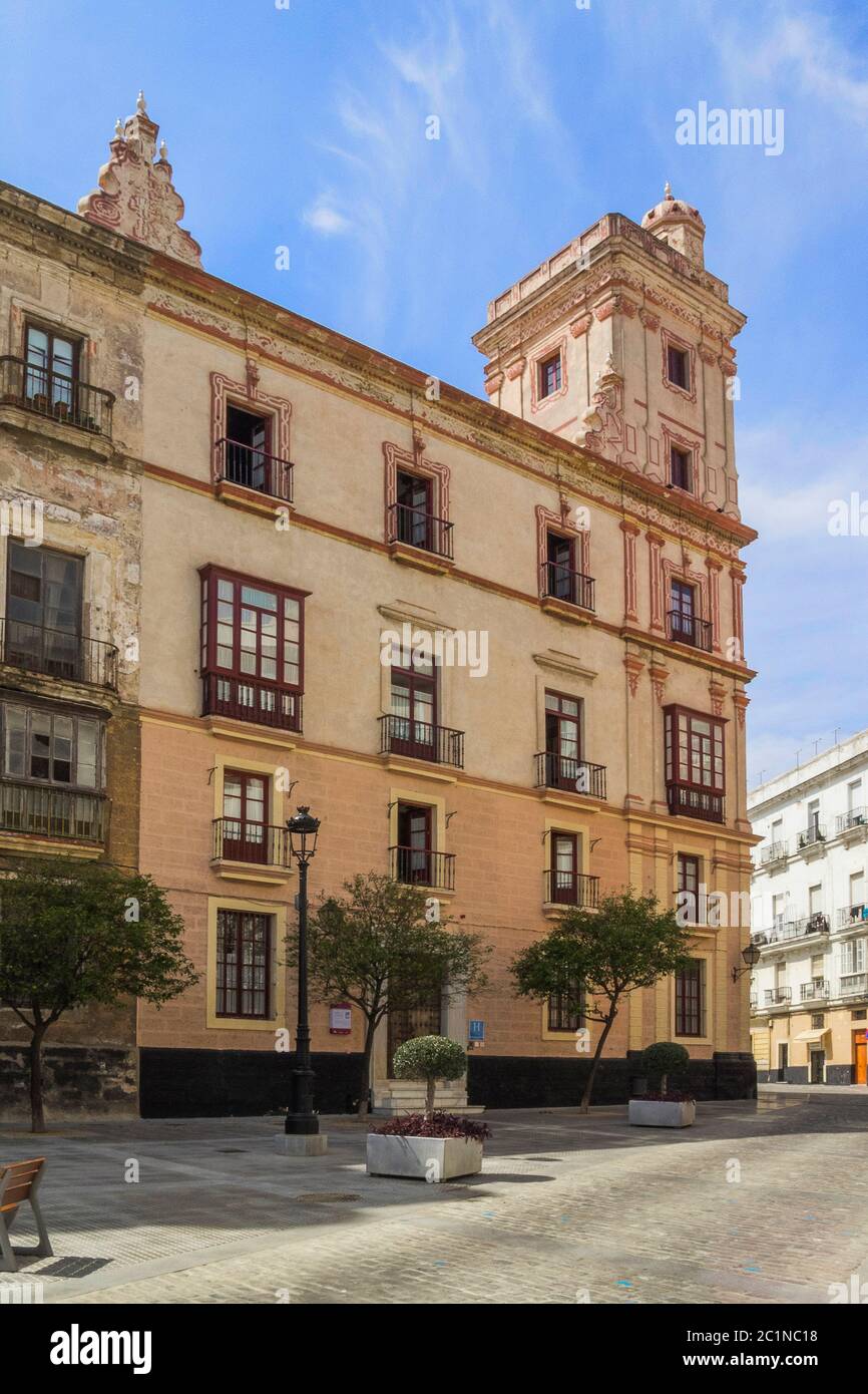 Espagne - Cadix , Monumento a Francisco de Miranda Banque D'Images