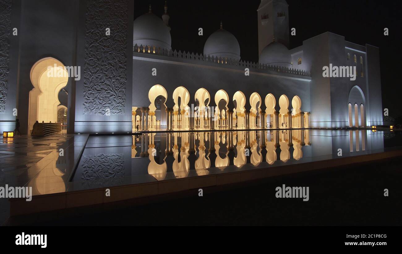 La Grande Mosquée Sheikh Zayed est l'une des six plus grandes mosquées dans le monde Banque D'Images