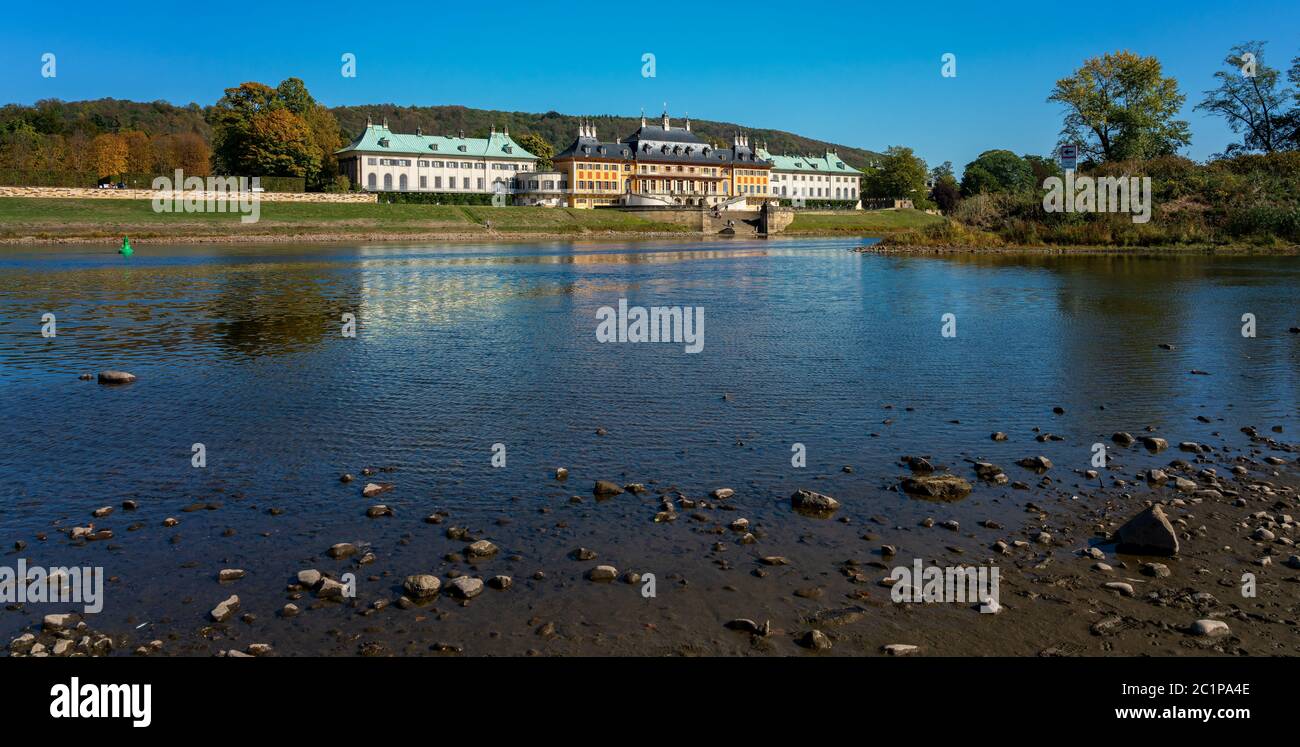 Château de Pillnitz en Saxe Banque D'Images