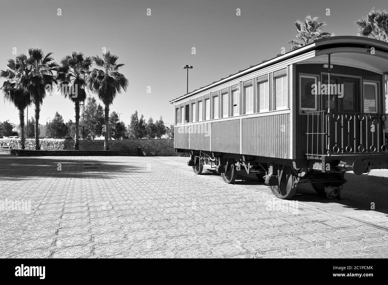 Transport ferroviaire rétro en Israël Banque D'Images