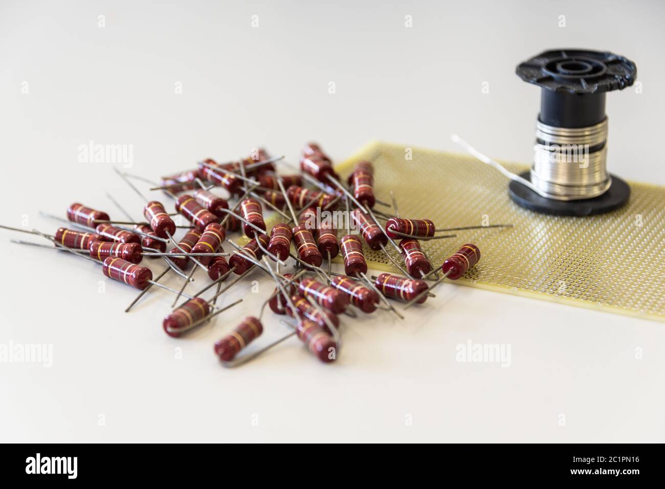 Composants d'un circuit électronique Banque D'Images