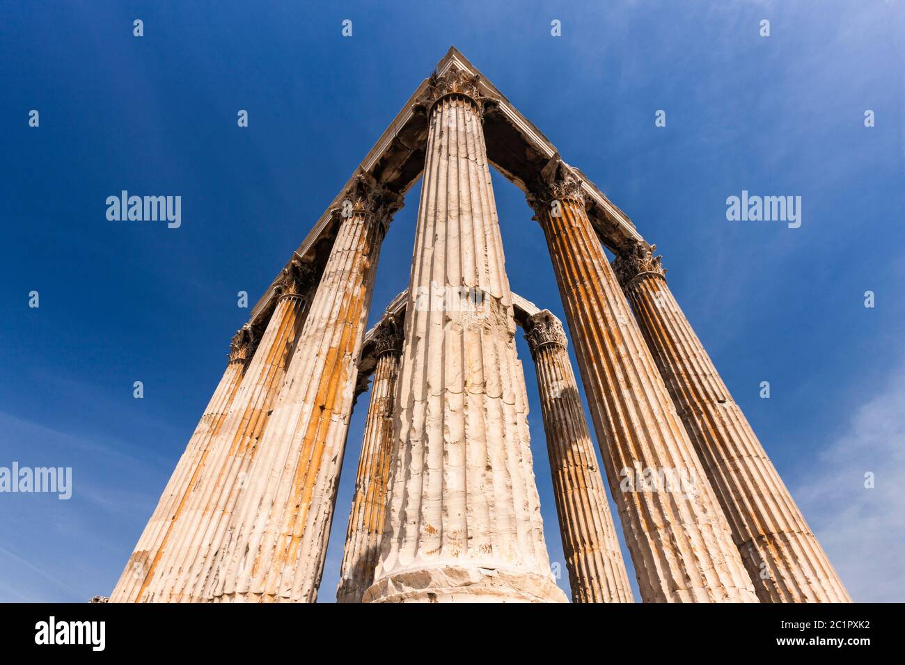 Temple de Zeus, Temple de Zeus Olympien, colonnes de Zeus Olympien, Athènes, Grèce, Europe Photo
