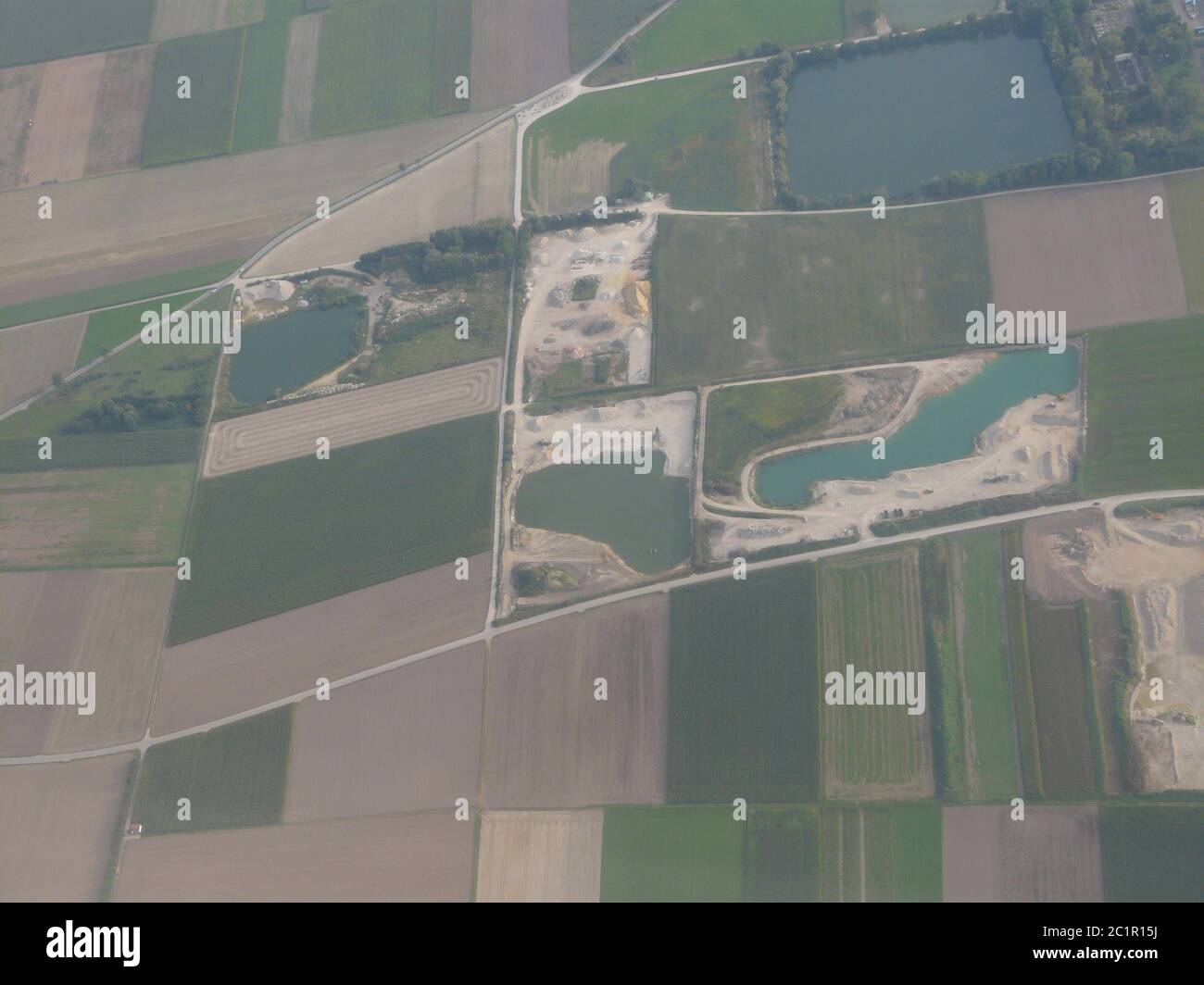 Vol au-dessus de l'Allemagne Banque D'Images