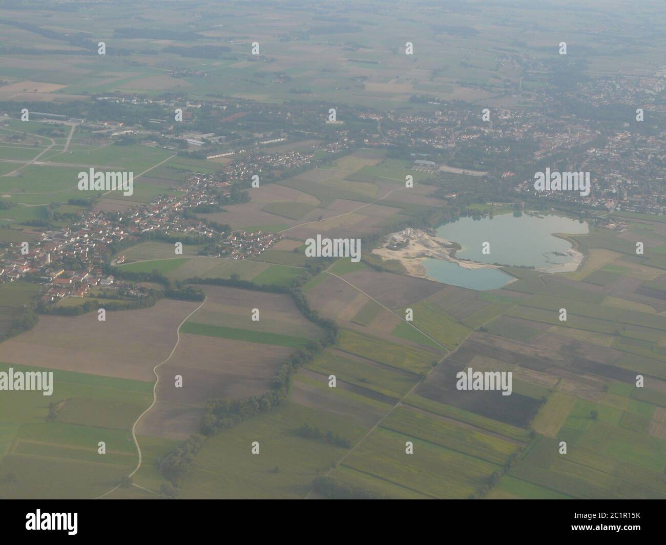 Vol au-dessus de l'Allemagne Banque D'Images