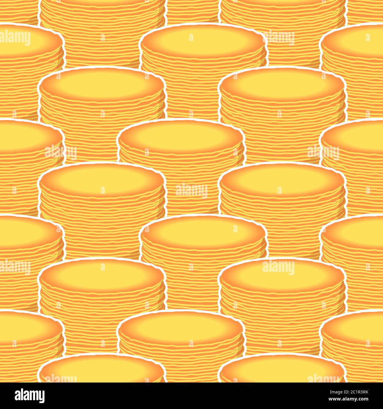 Crêpes sans coutures Illustration de Vecteur