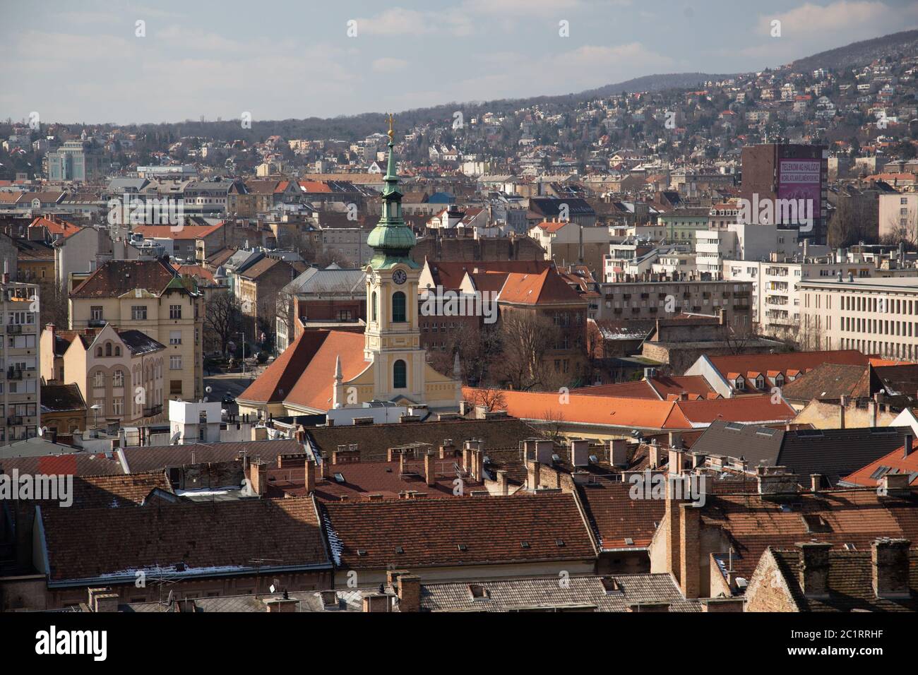 Budapest - panorama du Château Banque D'Images