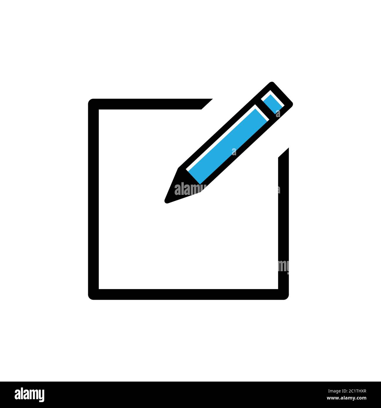 icône d'inscription, icône d'édition, icône de crayon. vecteur de modèle de conception Illustration de Vecteur