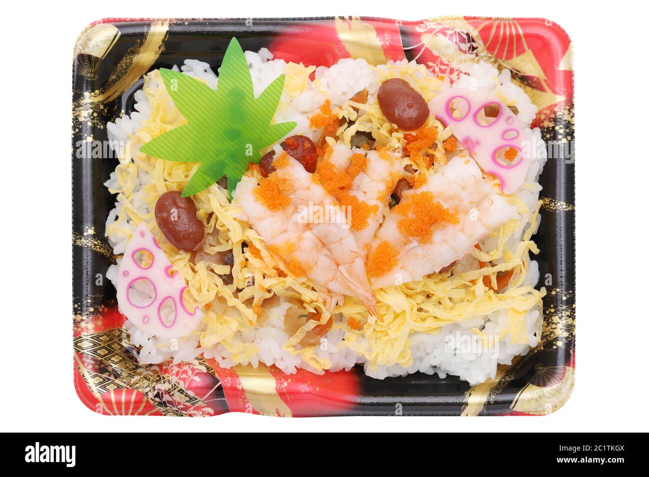 Les sushis japonais, la cuisine japonaise traditionnelle, chirashizusi chirasizusi, Banque D'Images