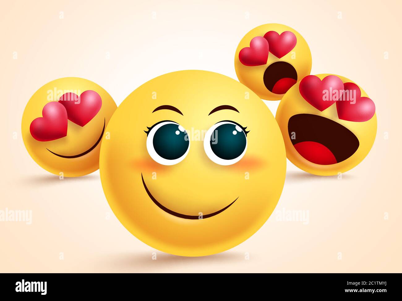 Smiley Emoji Amour Suitor Vecteur Conception Jolie Emoji Avec Des Suiteurs Et Un Admirateur Amoureux D Elle Pour L Admiration Et L Amour De Conception Concept Image Vectorielle Stock Alamy