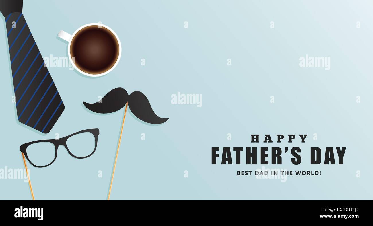 Illustration vectorielle de la fête du père heureux fond de la journée du père heureux illustration vectorielle.carte de fête du père heureux, design pour carte de vœux, poster. Illustration de Vecteur
