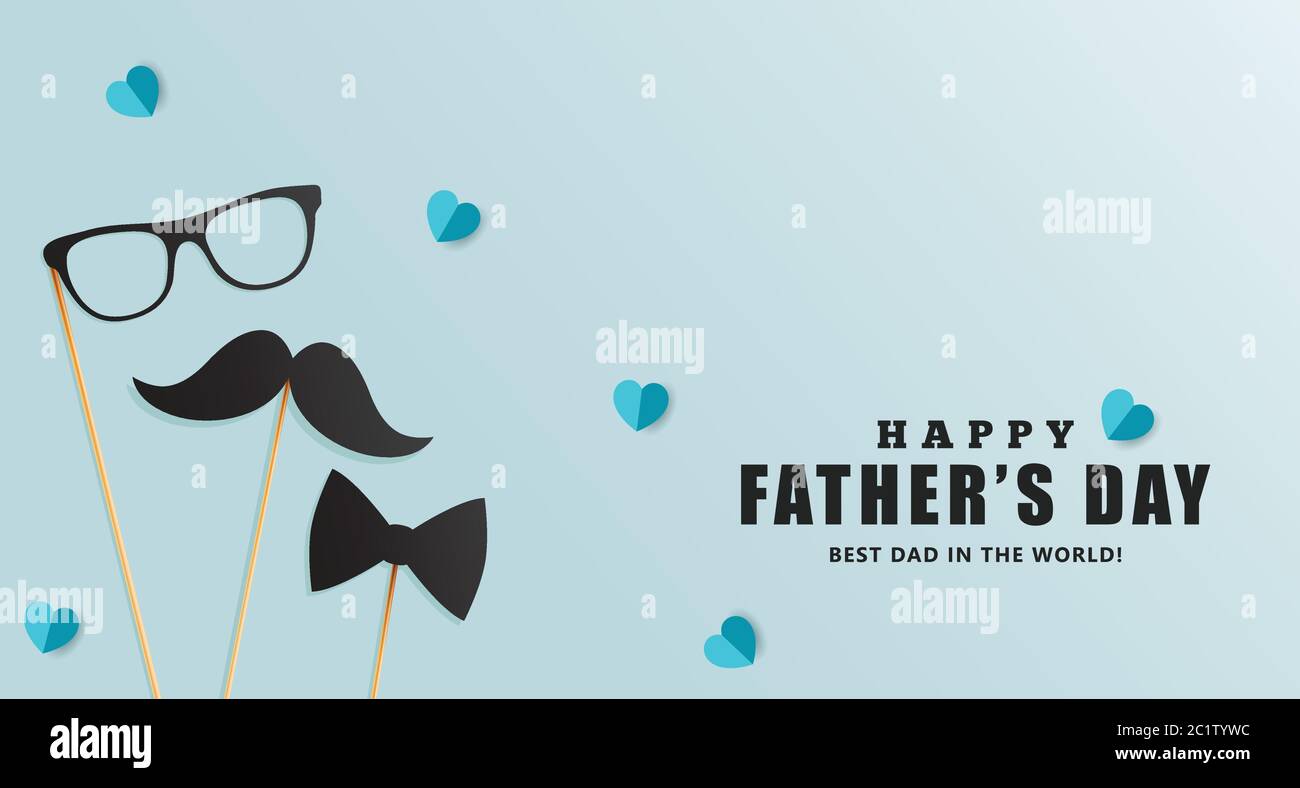 Illustration vectorielle de la fête du père heureux fond de la journée du père heureux illustration vectorielle.carte de fête du père heureux, design pour carte de vœux, poster. Illustration de Vecteur