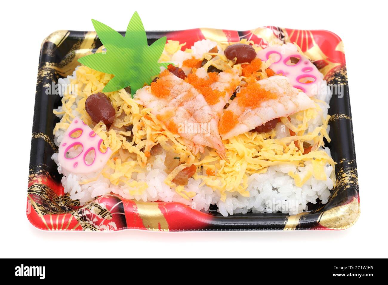 Les sushis japonais, la cuisine japonaise traditionnelle, chirashizusi chirasizusi, Banque D'Images