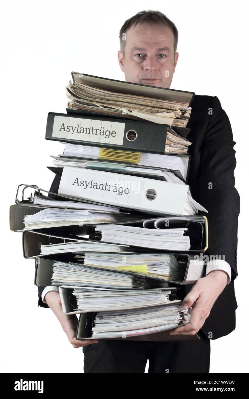 Les demandes d'asile Banque D'Images