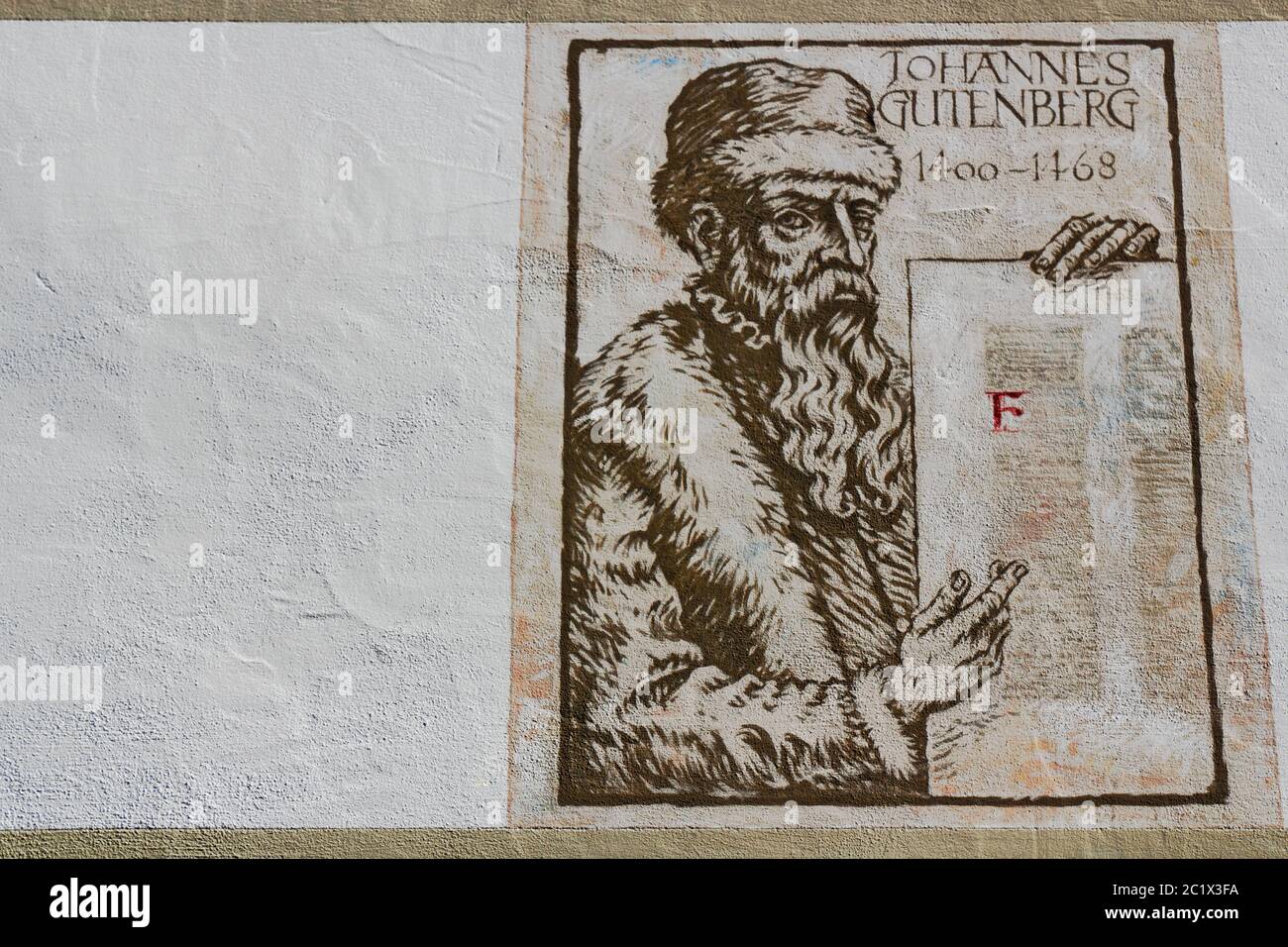 Johannes Gutenberg Banque D'Images