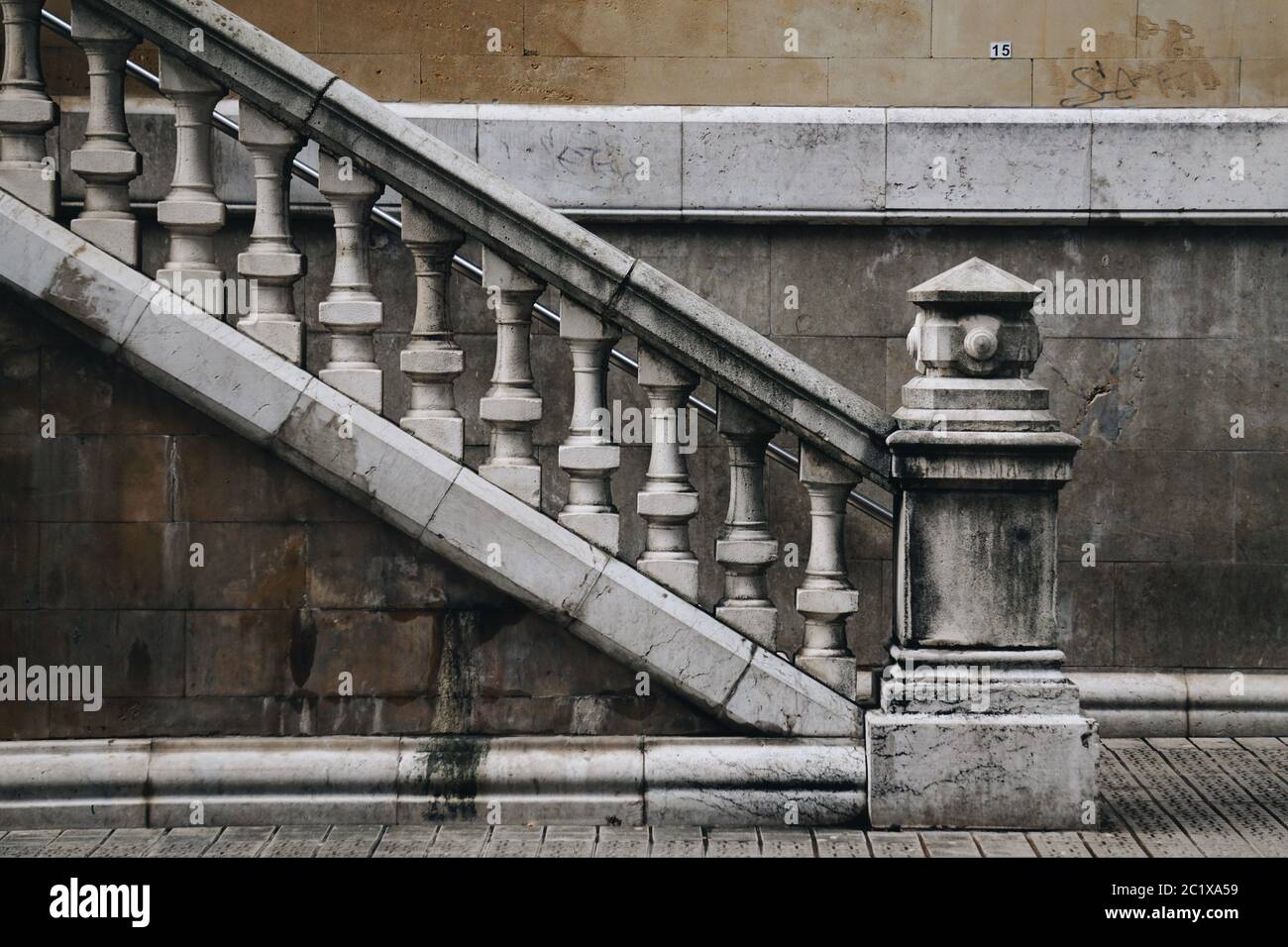 L'architecture des escaliers dans la ville Banque D'Images
