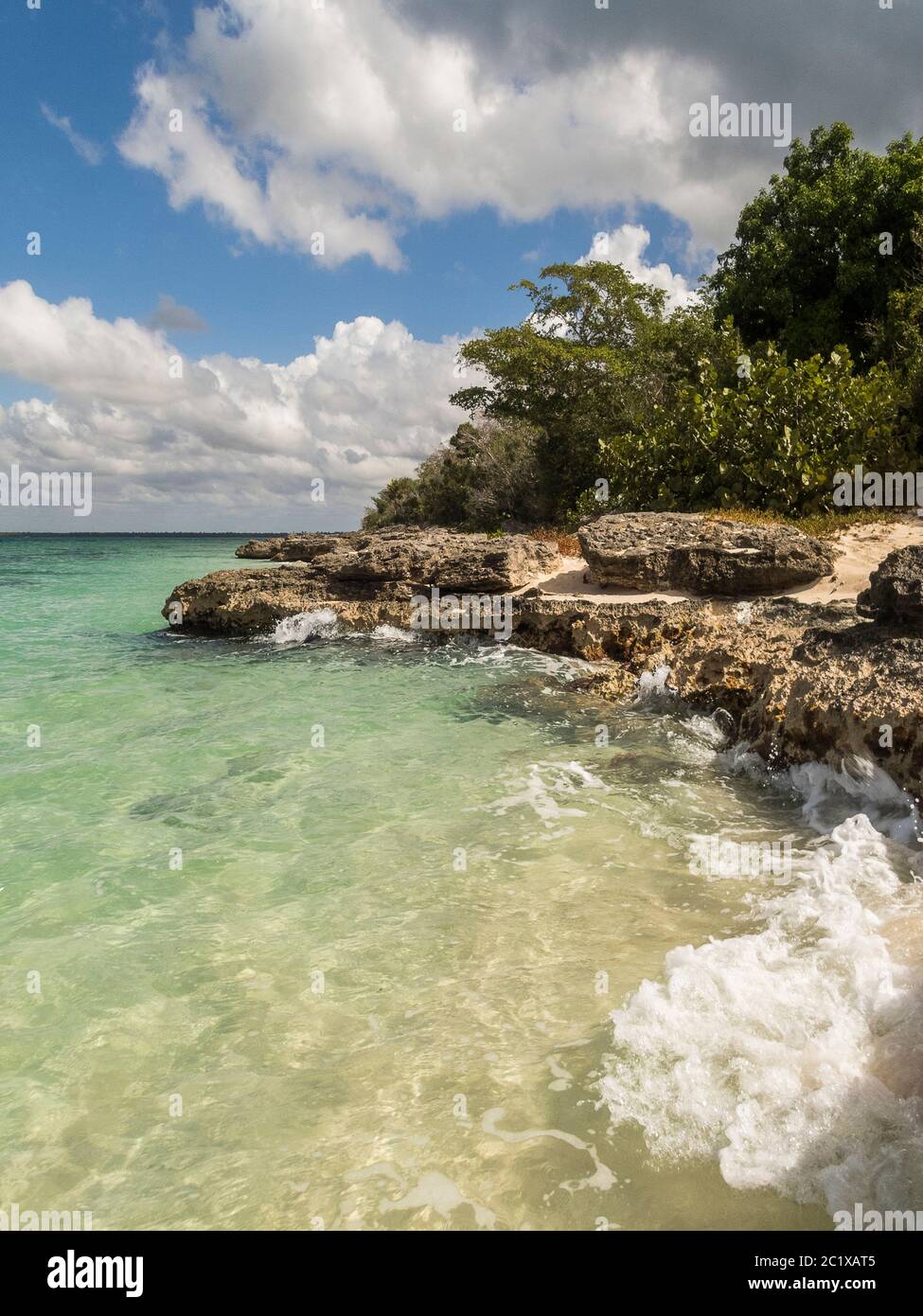 Mer des Caraïbes - République Dominicaine - sur l'Isla Saona - Catuano à la Playa Bonita Banque D'Images