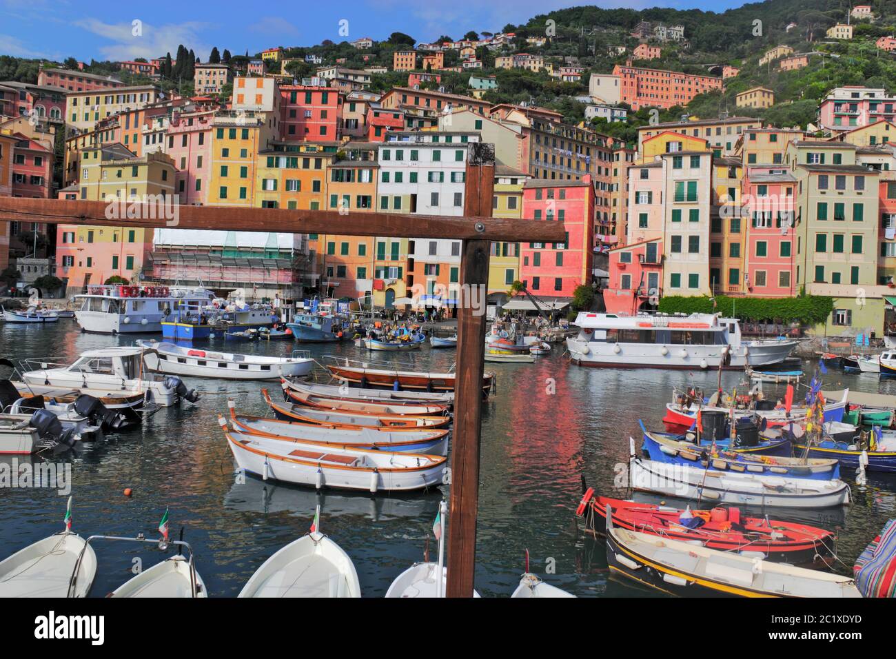 Port de pêche de Camogli Banque D'Images