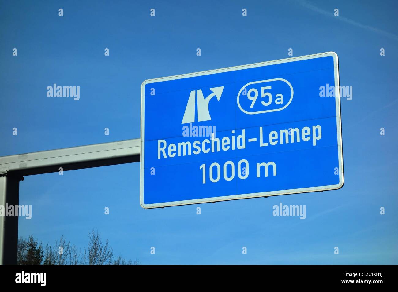 Autoroute fédérale Remscheid Lennep Banque D'Images