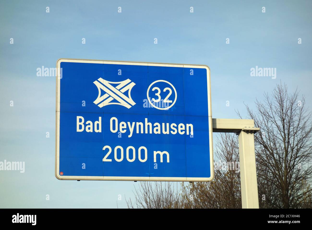 Autoroute fédérale échangeur de Bad Oeynhausen Banque D'Images