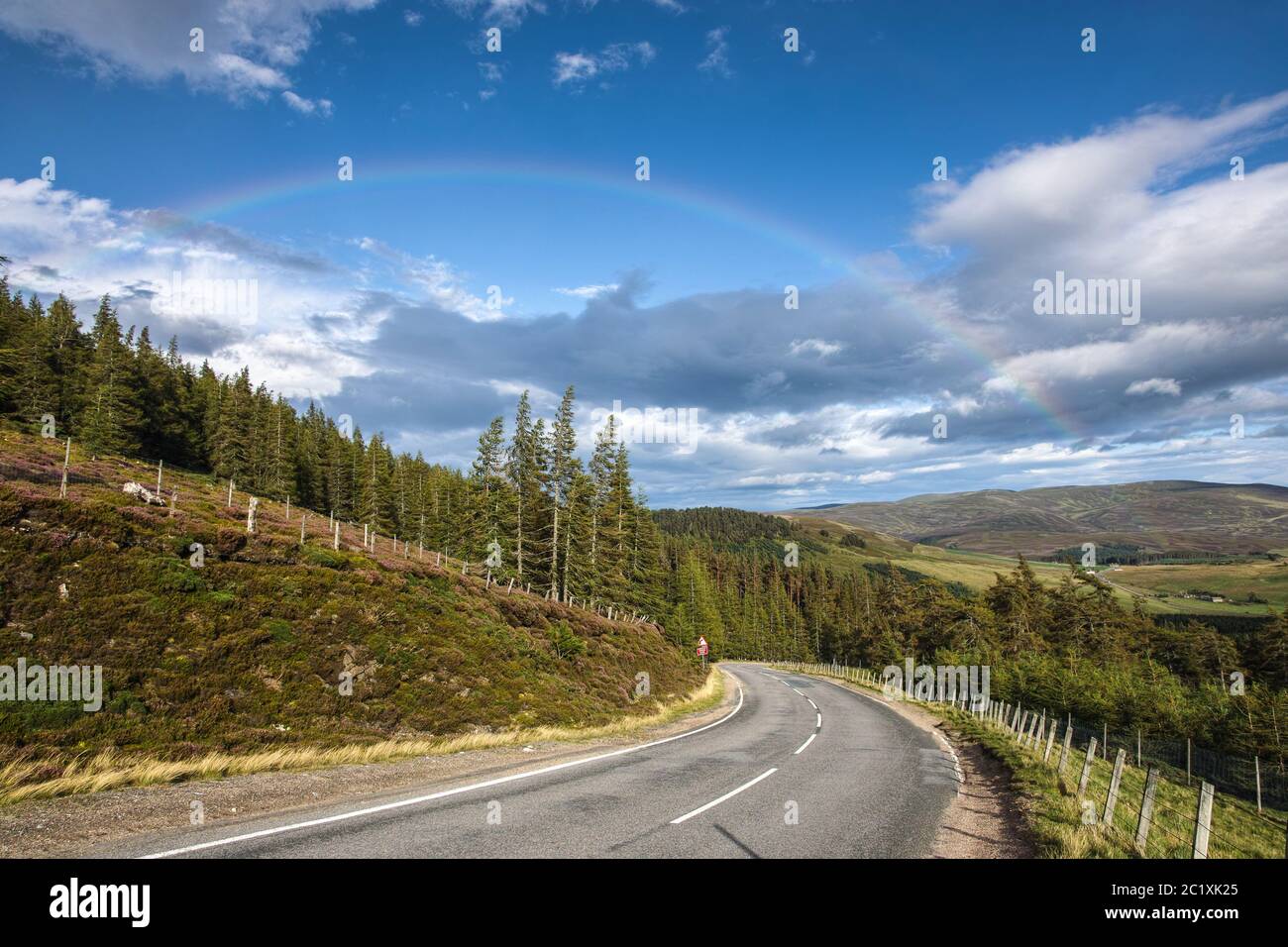 Route de l’Ecosse Banque D'Images