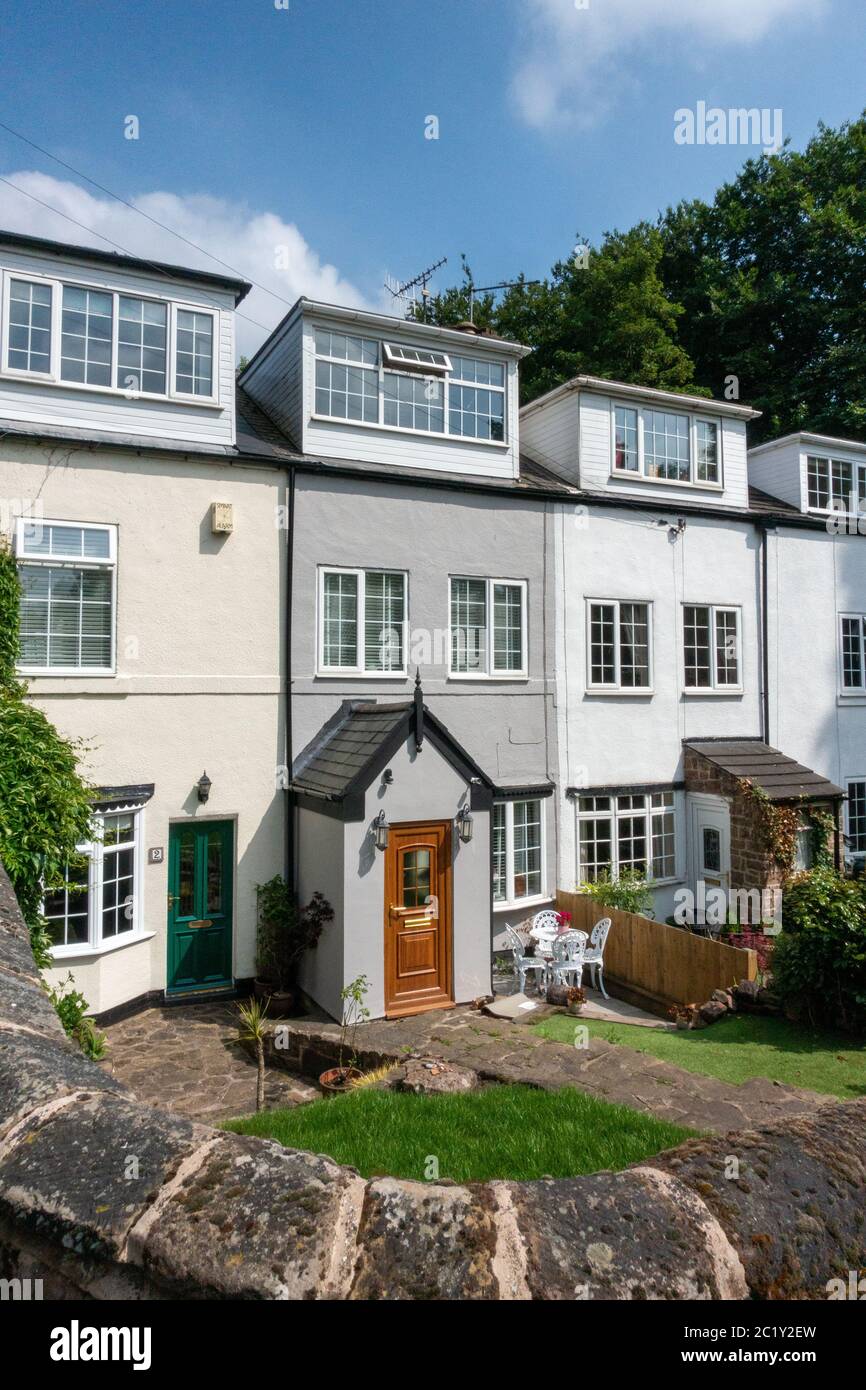 Joli cottage de village dans le South Yorkshire Banque D'Images