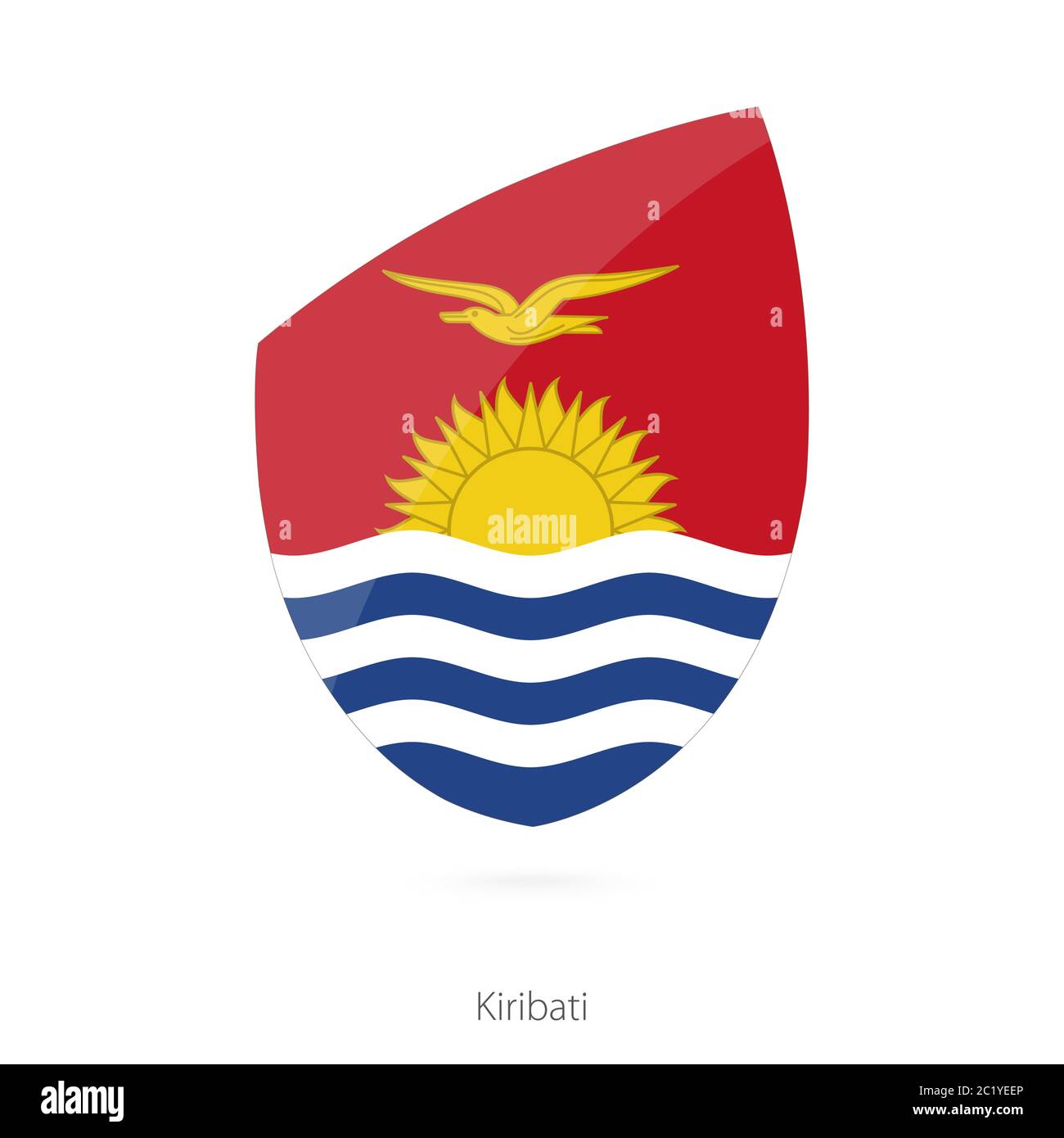 Drapeau de Kiribati. Illustration vectorielle. Illustration de Vecteur